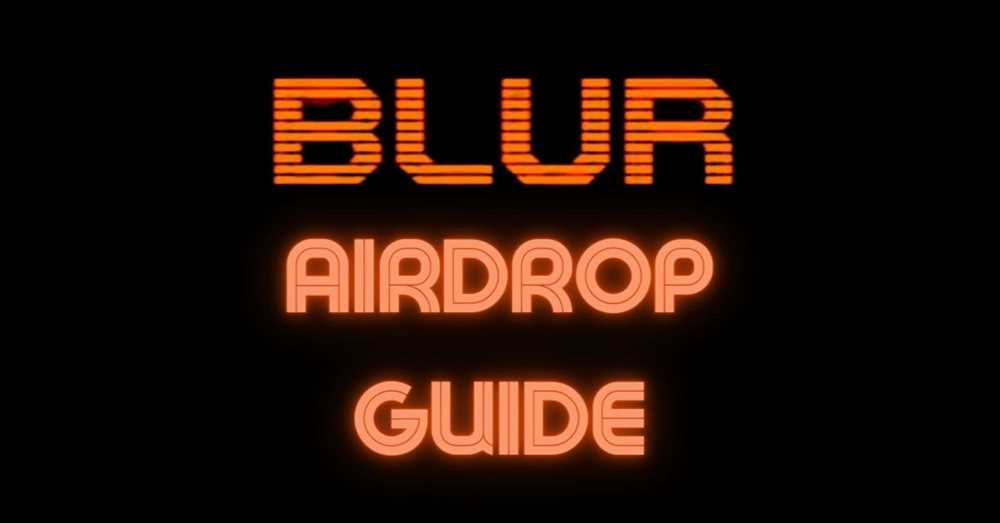 Blur.io Airdrop: A Game-Changer for Cryptocurrency Enthusiasts