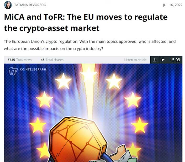 The EU's Leaked Crypto Asset Plans: What You Need to Know